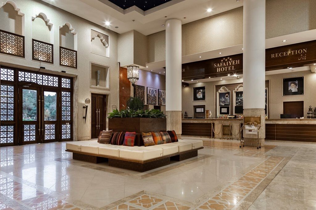 lobby of Parsian Safaiyeh Hotel
