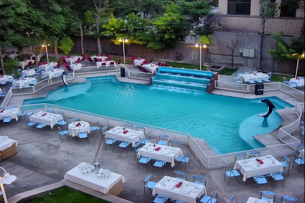 outdoor pool in Tabriz International Hotel